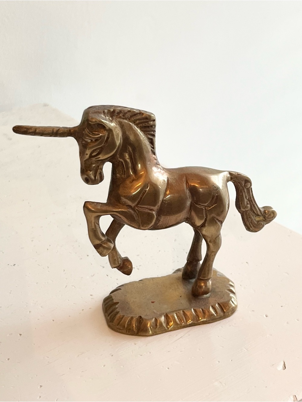 Vintage Brass Unicorn